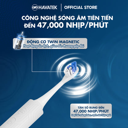 Bàn chải điện giảm chấn nướu HAVATEK