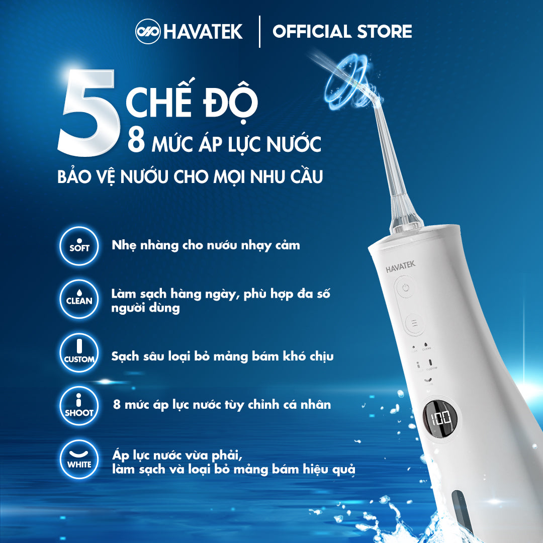 Máy tăm nước cao cấp HAVATEK